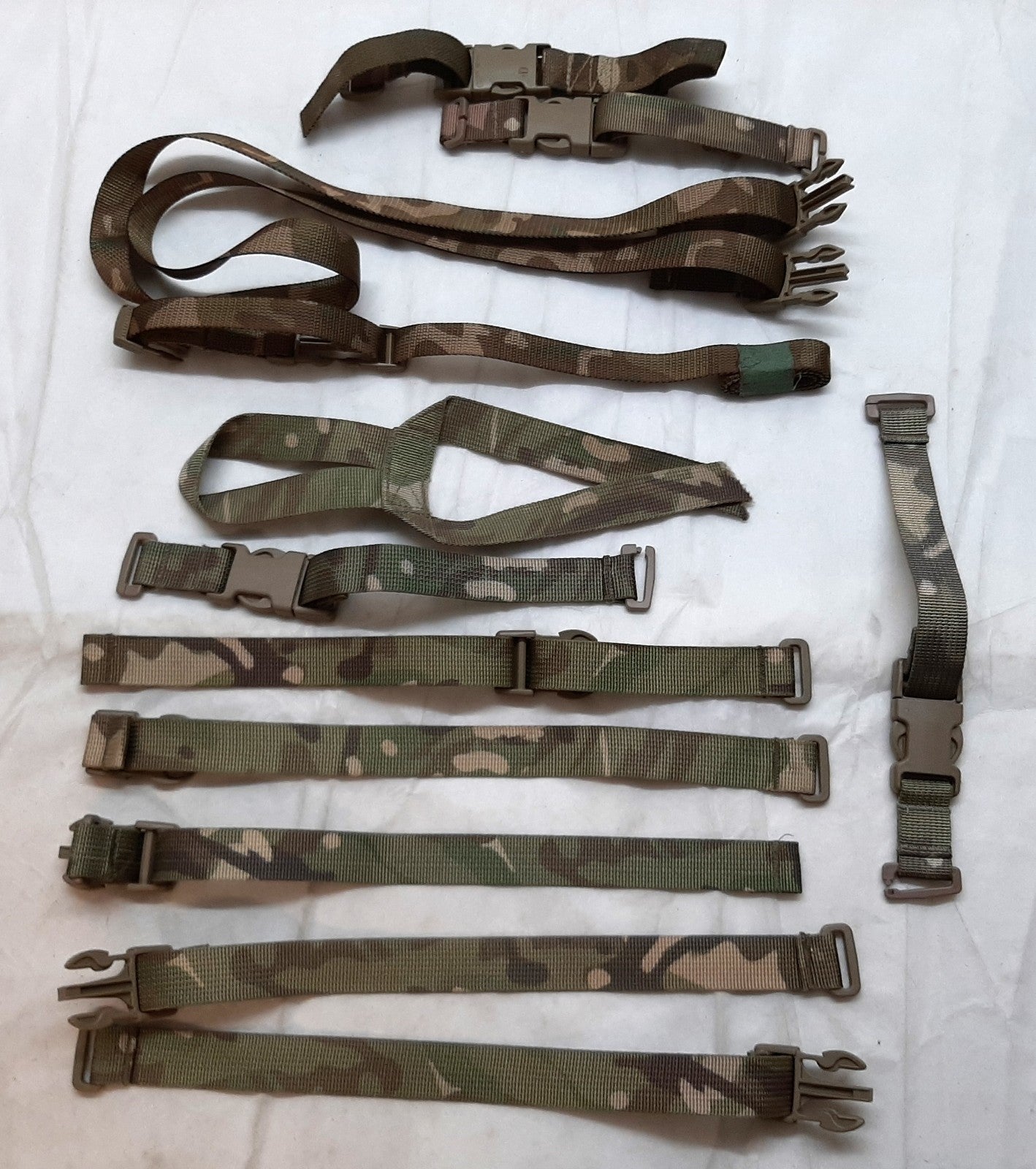 MTP Webbing Straps Job Lot of 12 Assorted Items For Collectors Spares or Repairs