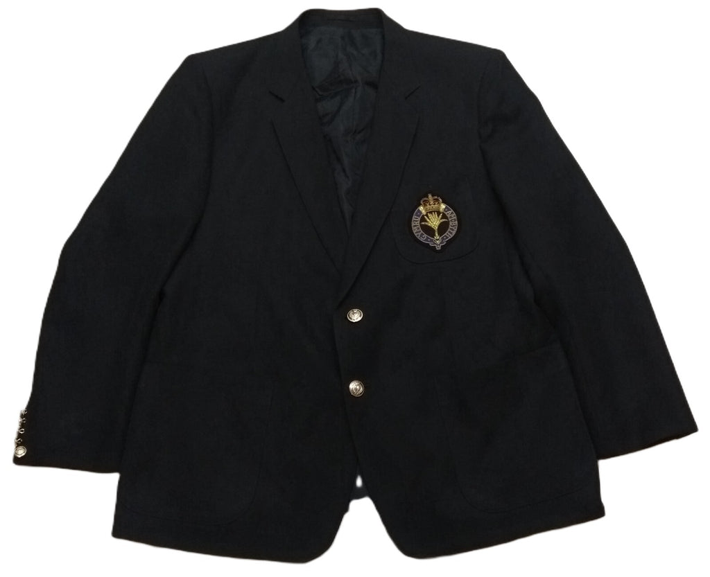 British Army Welsh Guards Blazer With Insignia Chest Patch & QC Buttons Cymru Am Byth 46" Reg