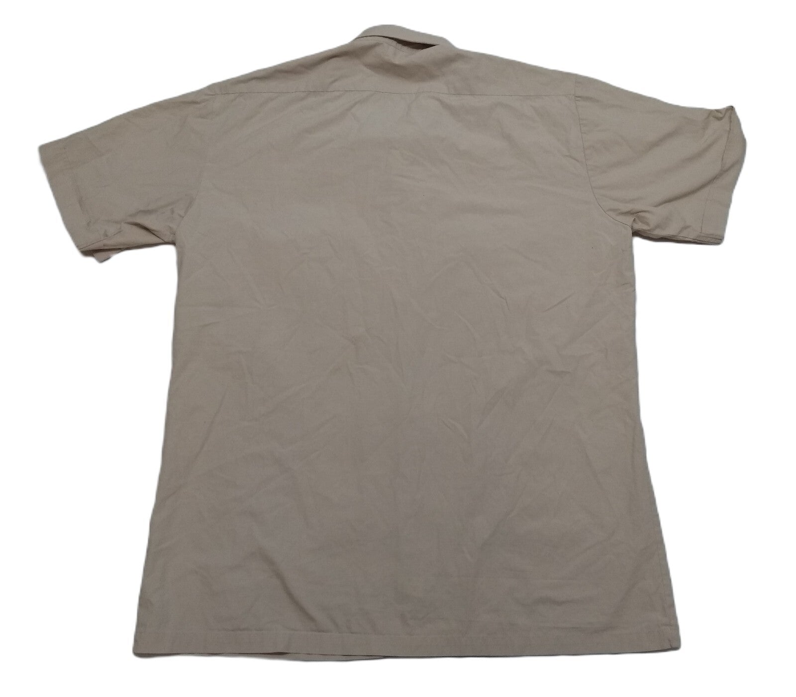 UAE Shirt Beige Short Sleeve Dress Size 16" / 41cm