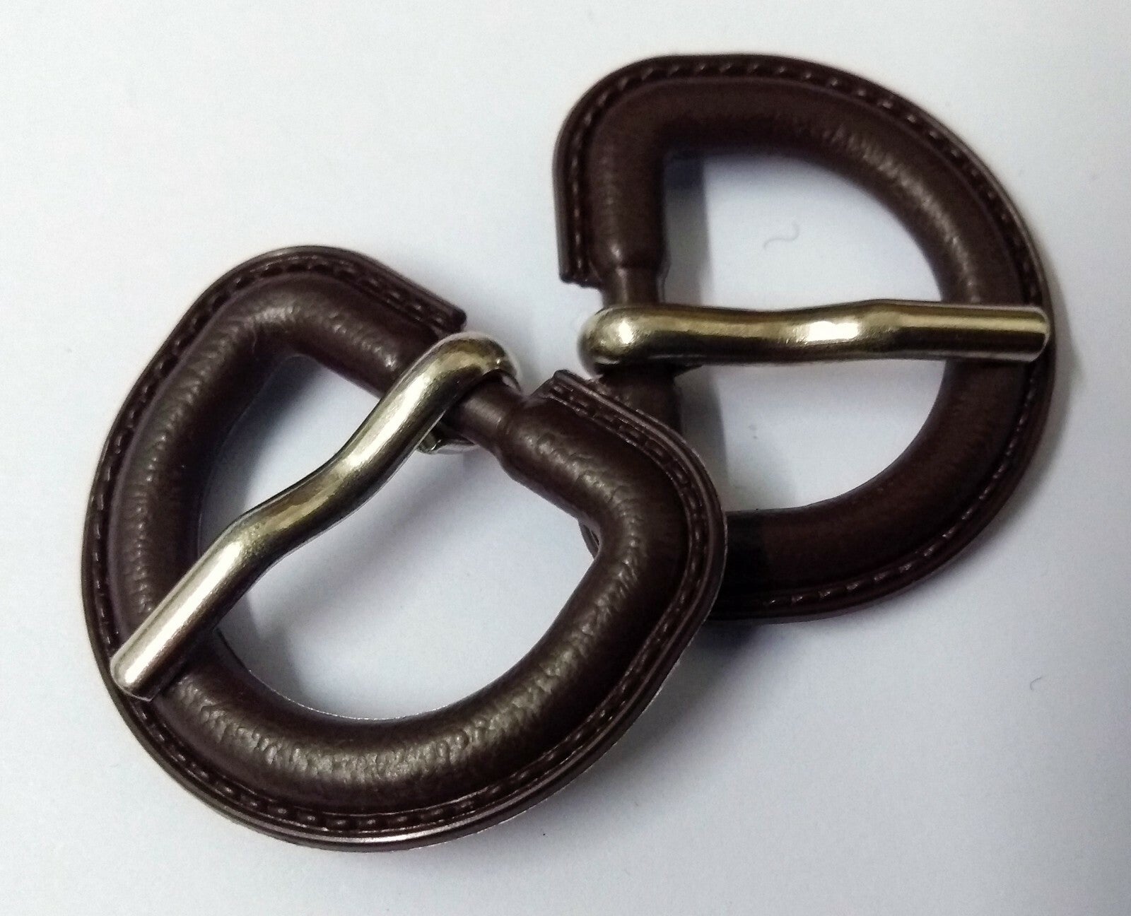 Genuine British 3/4" Stable Belt Bound D Ring Prong Buckle 3 Pairs NEW