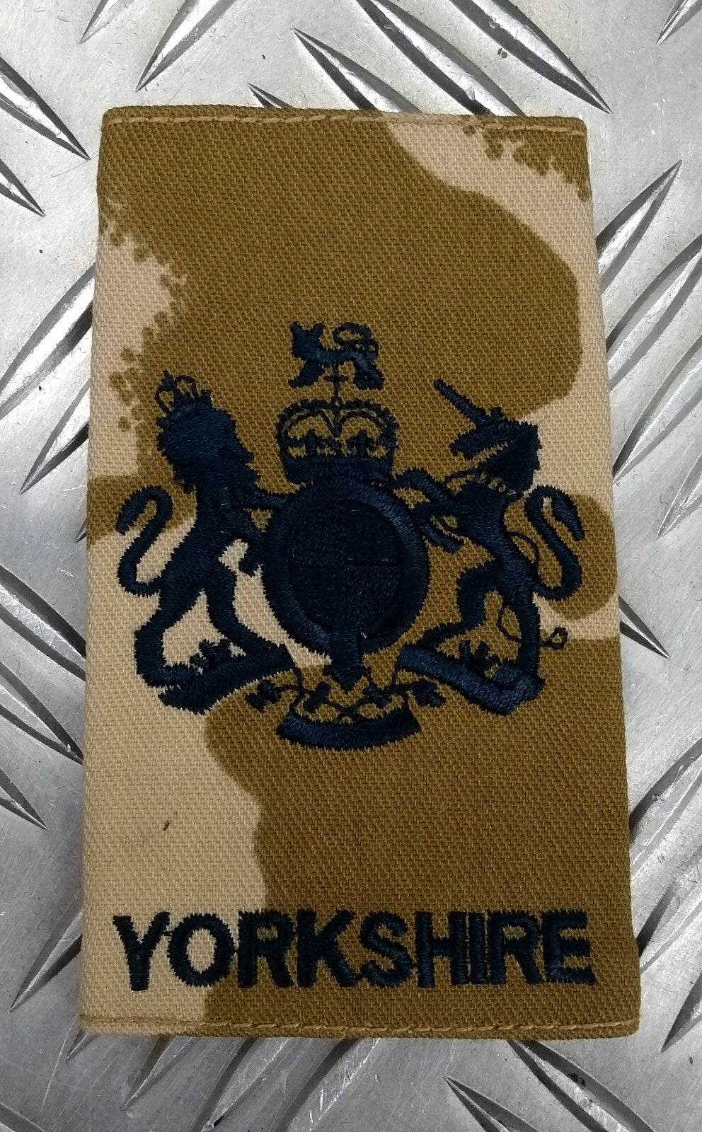 Genuine British Army Desert Camo Yorkshire Rank Slide Various Ranks - NEW