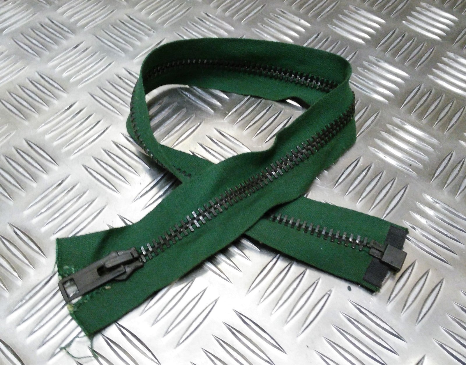 Vintage British Metal Zip Zipper NZ or CLIX Open or Closed End