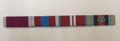 Medal Ribbons 4 in one row with Rosette for No1 No2 Dress British Army Uniform