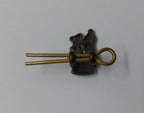 Genuine British Royal Marines RM Bronze Colour Subdued Crown Pin Badge