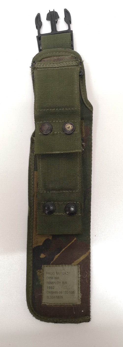 Woodland Camo Sheath Frog British Issue Combat & Parade Webbing Holder
