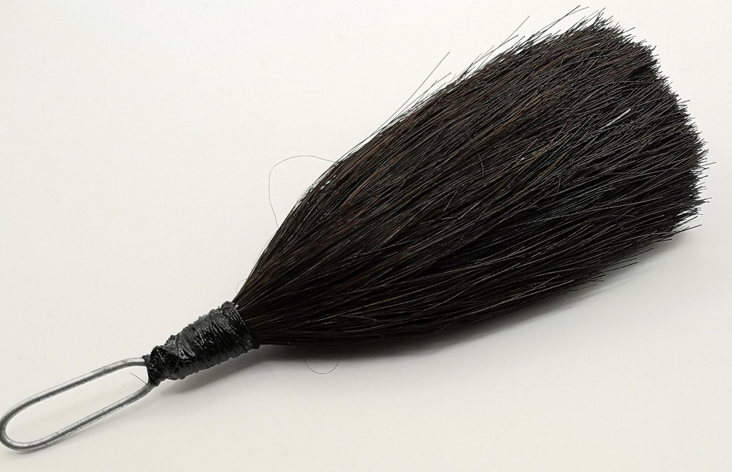 Dark Brown Horse Hair Hat Tuft Plume / Hackle