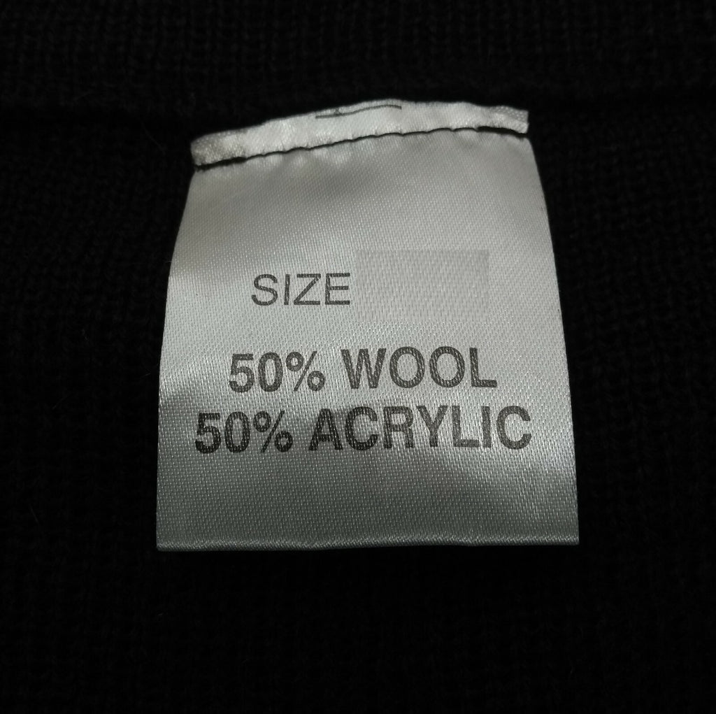 Black V-Neck Jumper Uniform Pullover Genuine British Small - New