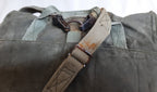 Vintage Military Bag Canvas Shoulder  or Mini Backpack Grey/Green G2 Distressed