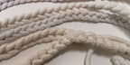 White Plaited Drum Tracer Ropes Joblot of 8