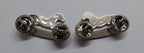 Yorkshire Reg Collar Dogs Badged Army Style Metal Badges Snap Pins