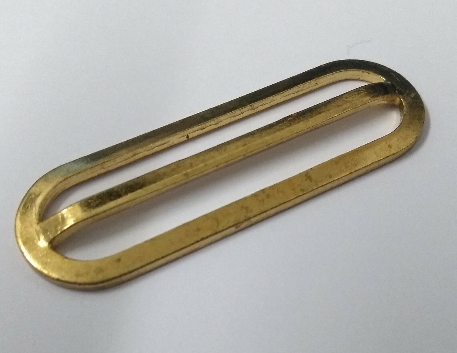 57mm Buckle Slider Stable & Parade Belt Adjuster Keeper Brass / Gold Coloured
