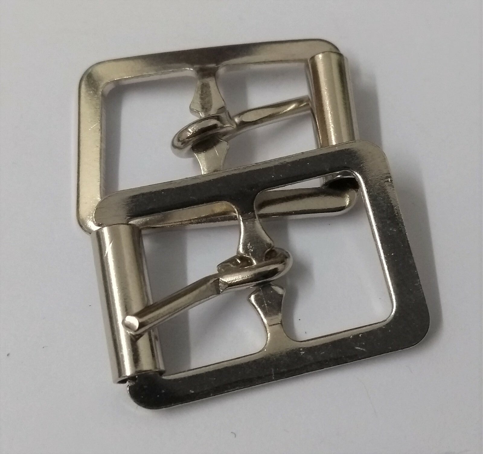 Genuine British Issue 13mm Nickel Plated Small Roll Buckles X4 STD44