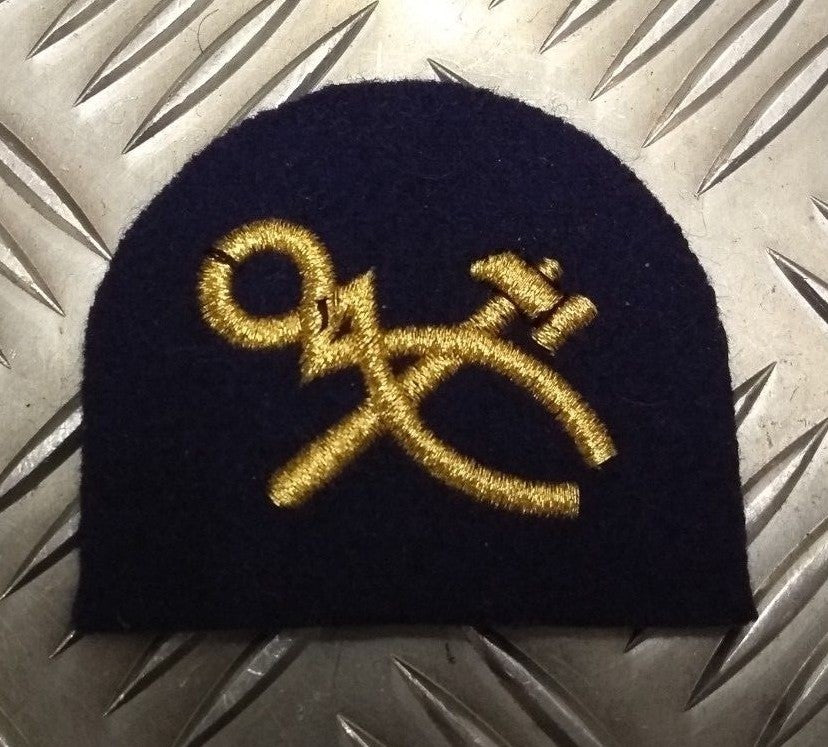 Genuine British Skill Qualification Patch Craftsman Braided on Blue