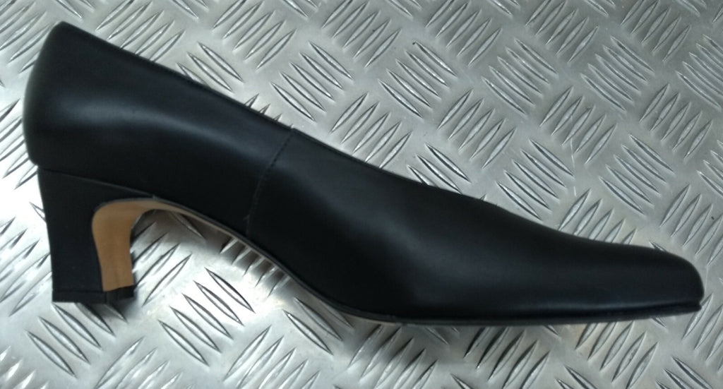 Genuine British WRAF WRAC WRNS Issue Service Court Leather Shoes All Sizes FS45