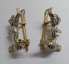 Signals Collar Dogs Army Royal Insignia "Certa Cito" Metal Badges Split Pin