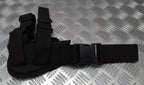 Drop Leg Holster Stealth Black Airsoft Universal Size Cordura Construction