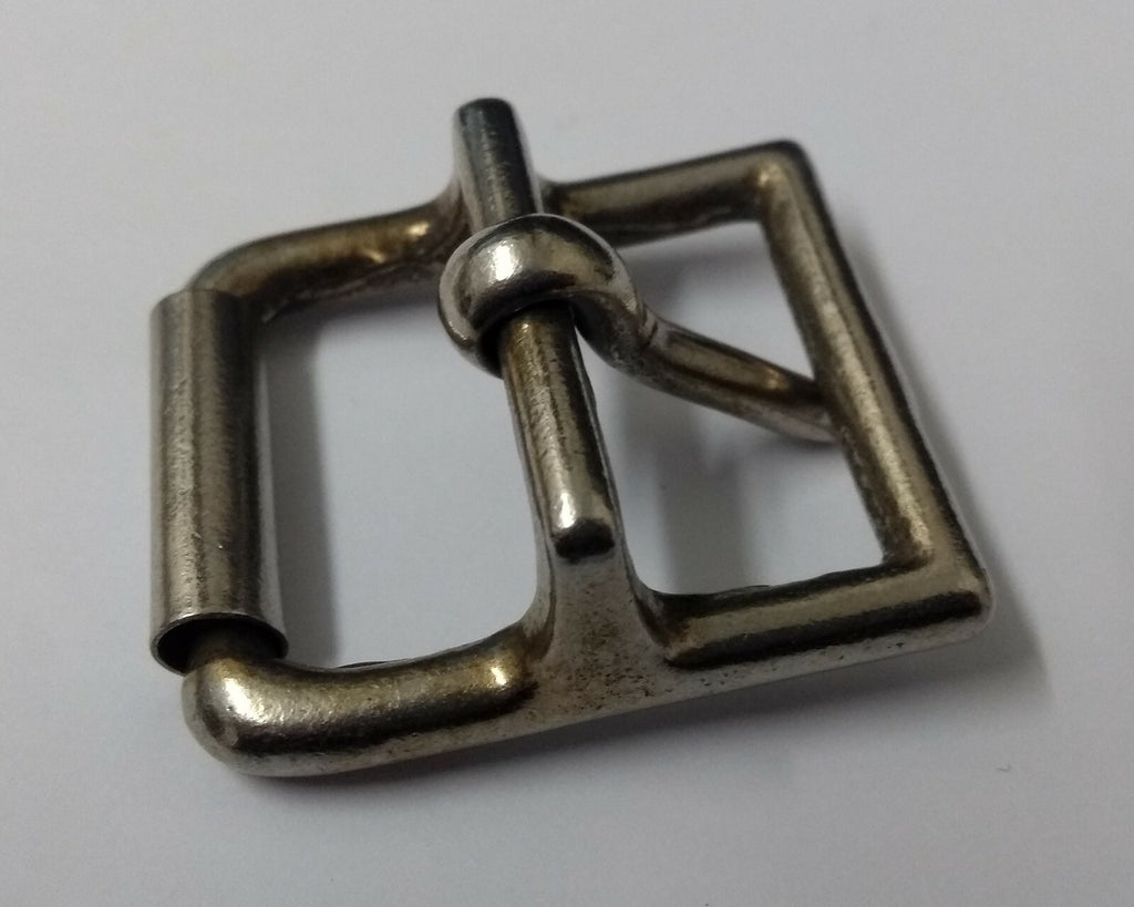 Genuine Vintage British Army Issue Chrome 1 1/4" Bridle Roll Prong Buckle