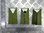 Royal Horse Artillery RHA OD Green Rank Slides British Army - NEW