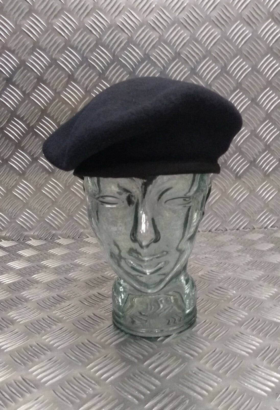 Dark Navy Blue Colour Lined 100% Wool Service Beret