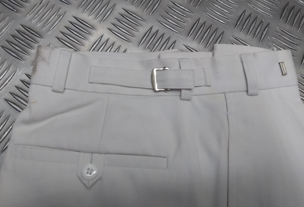 White Naval Trousers Officer & Gentleman Class 1 British Royal Navy Marked 28"