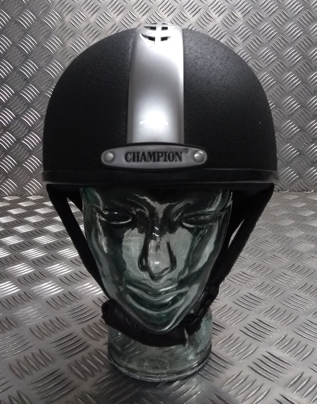 Champion Jockey Helmet Ex-Army Edition Ventair Deluxe With Maroon Cover 59cm