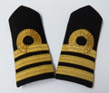 Naval Officers Commander Uniform Shoulder Boards Epaulette Black & Gold Detail