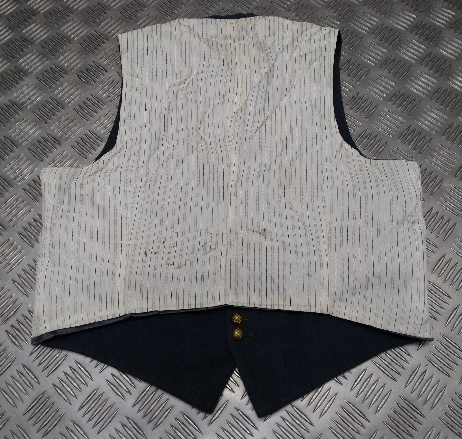 RAF Royal Air Force Vintage Mess Dress Waistcoat Airforce Blue Grey Colour with Marks