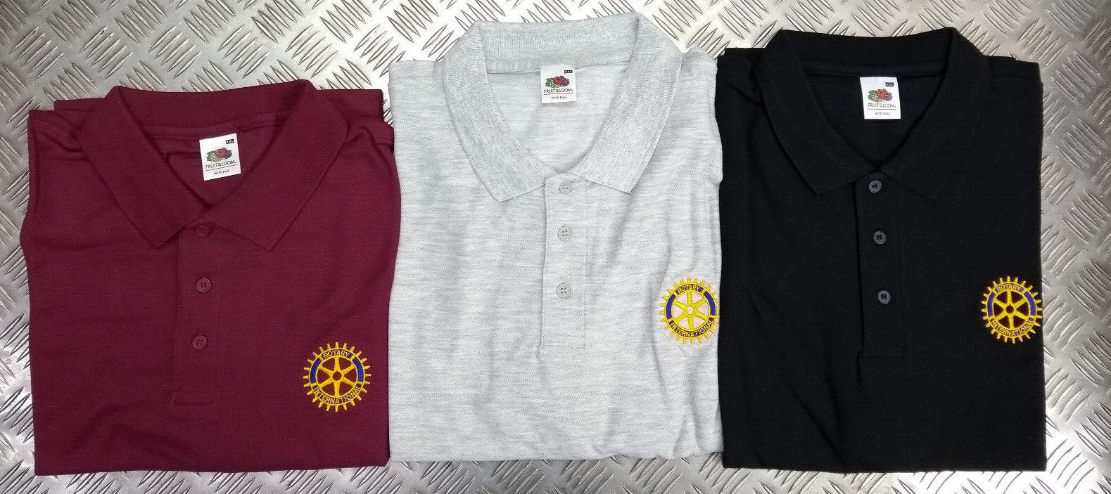 Polo Shirts with Rotary International Logo Various Colours & Sizes - NEW