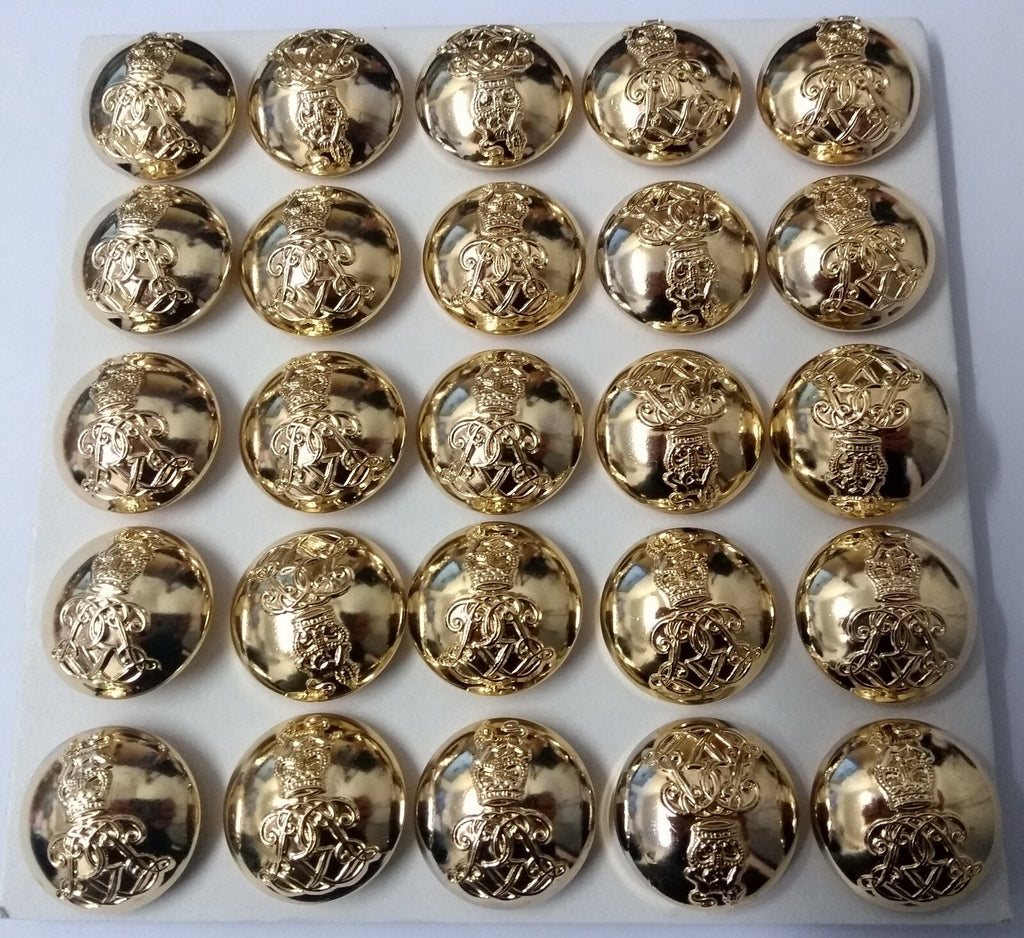 Genuine British Army The Life Guards Regiment Officers Dress Buttons 40L x25