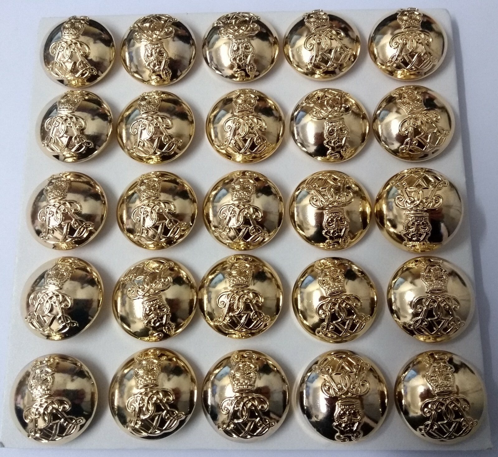 Genuine British Army The Life Guards Regiment Officers Dress Buttons 40L x25