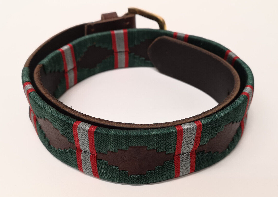 Intelligence Corps Leather Polo Belt with Brass Buckle Size 30"