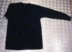 Genuine German Army Long Sleeve Thermal Top /Jumper / Shirt Overdyed Black