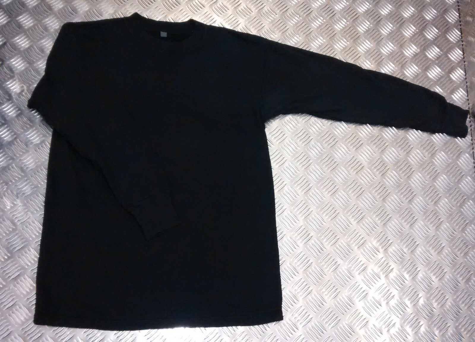 Genuine German Army Long Sleeve Thermal Top /Jumper / Shirt Overdyed Black