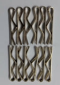 Shank Button Cotter Pins British Military Split Pins For Ring Buttons Set of 12