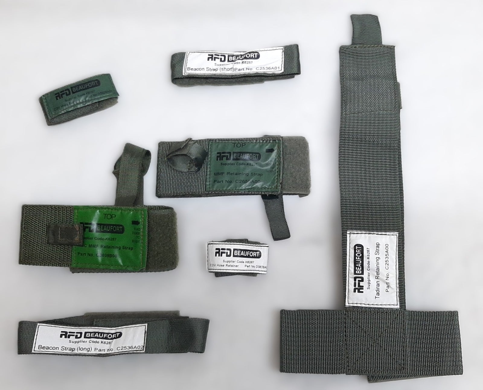 RFD STRAP Assorted Types Air Fast Jet Flight Jacket Accessory Retainer