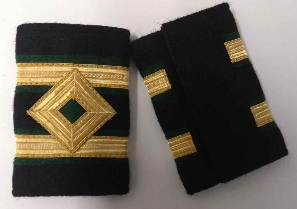 Genuine British Merchant Navy Electrical Tech OFC Gold Lace Slides ASPS431AA