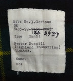 No3 Gordons Kilt British Army Other Ranks Hector Russell HI Ltd Waist 30"
