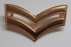 Corporal Chevron Badge British Made Rank 2 Stripe Decorative Insignia