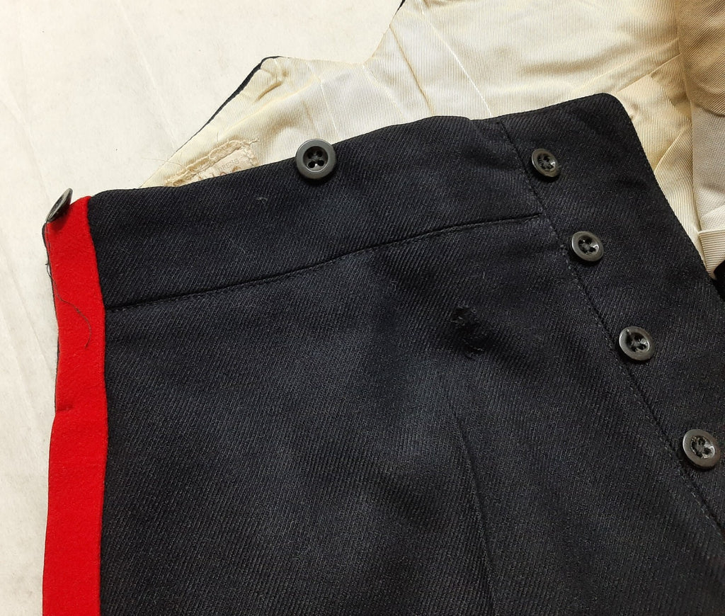 No1 Sandhurst Trousers Vintage British Army Blues Dress Pattern RMAS 1" Stripes