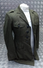 Vintage US MC Jacket Gabardine United States Marine Green Tunic No Belt