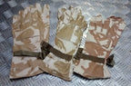 Genuine British Desert Camo Leather Combat Gloves- All Sizes