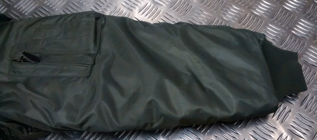 MA2 CWU US Military Style Bomber Jacket Green NEW