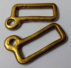 Genuine Vintage British 30mm Brass Looped Belt Stay / Hanger X2 STD64