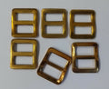 Brass Wave Buckles British Issue Small 1/2" Webbing Straps X6 STD262