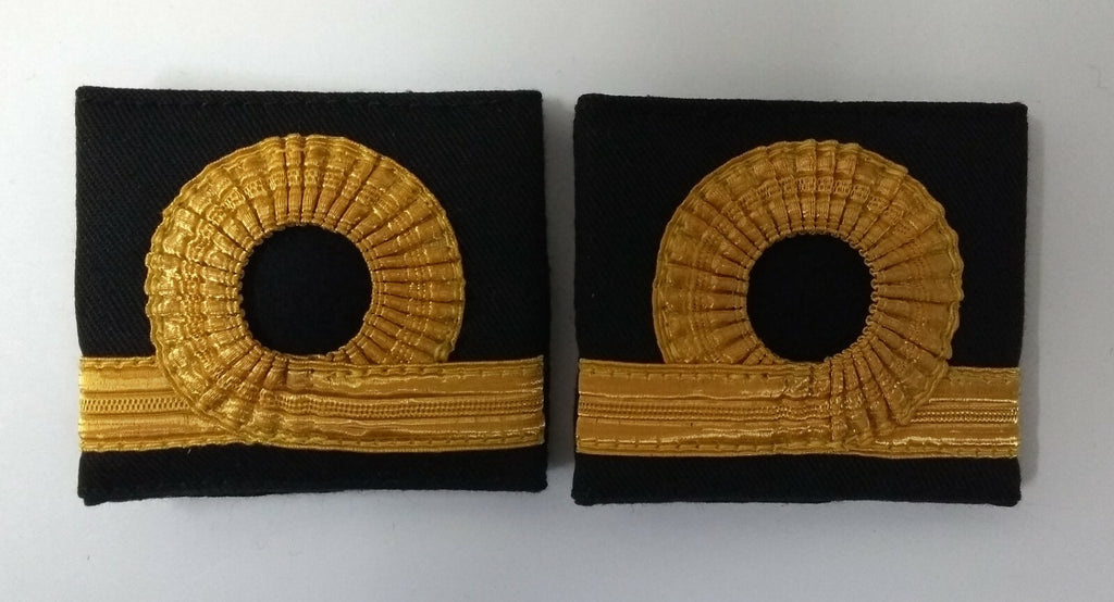 Genuine British Issue Royal Navy Sub Lieutenant Gold Lace Rank Slides RN SBLT 4