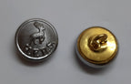 Hertfordshire Buttons Ring Back H F R S Obsolete Stag / Hart Insignia 26L 2 Prs