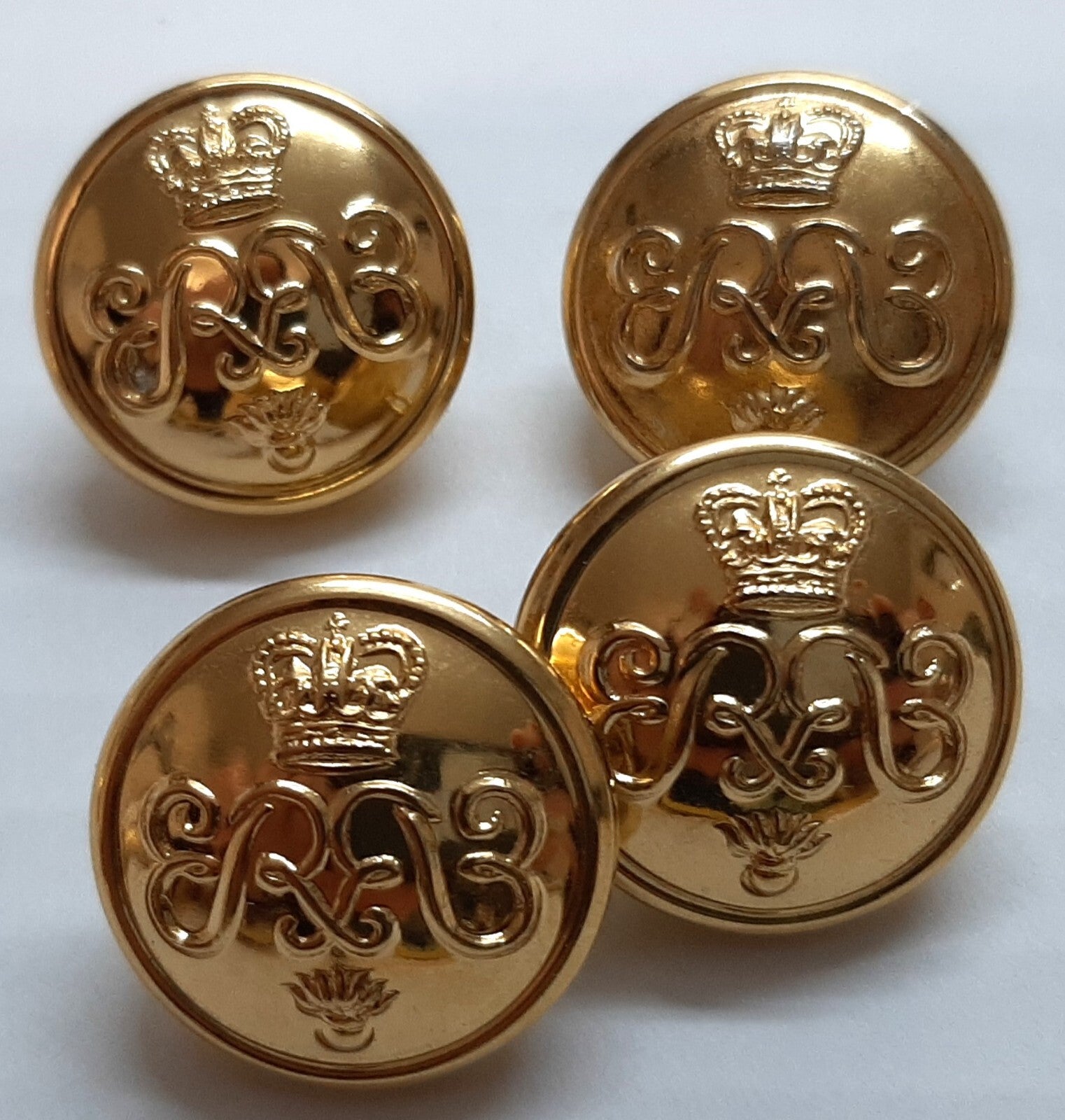 HAC Army Buttons British The Honourable Artillery Company Queens Crown X4