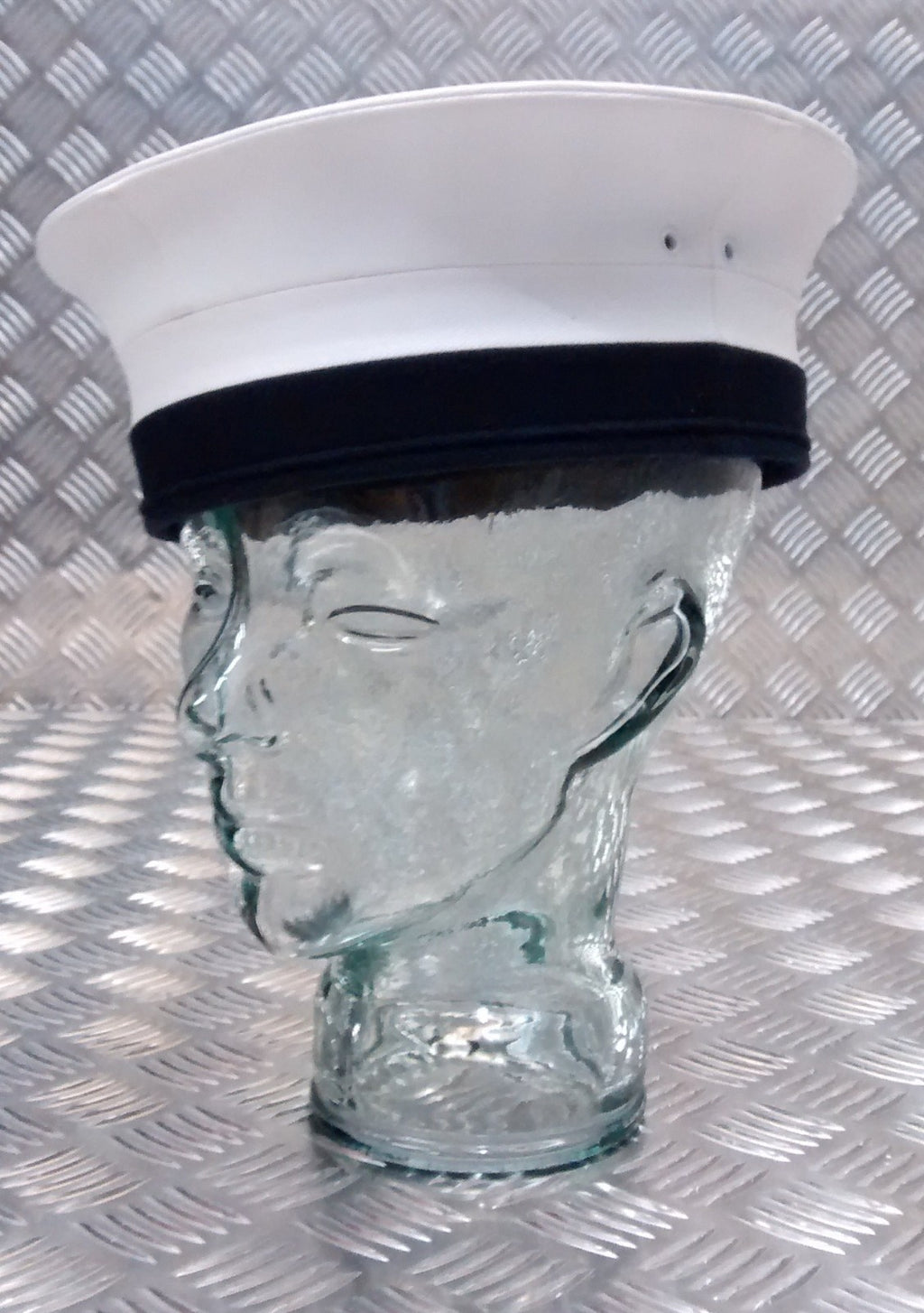 British Royal Navy Issue RN Sailors Pork Pie Hat Class II with Marks & Defects