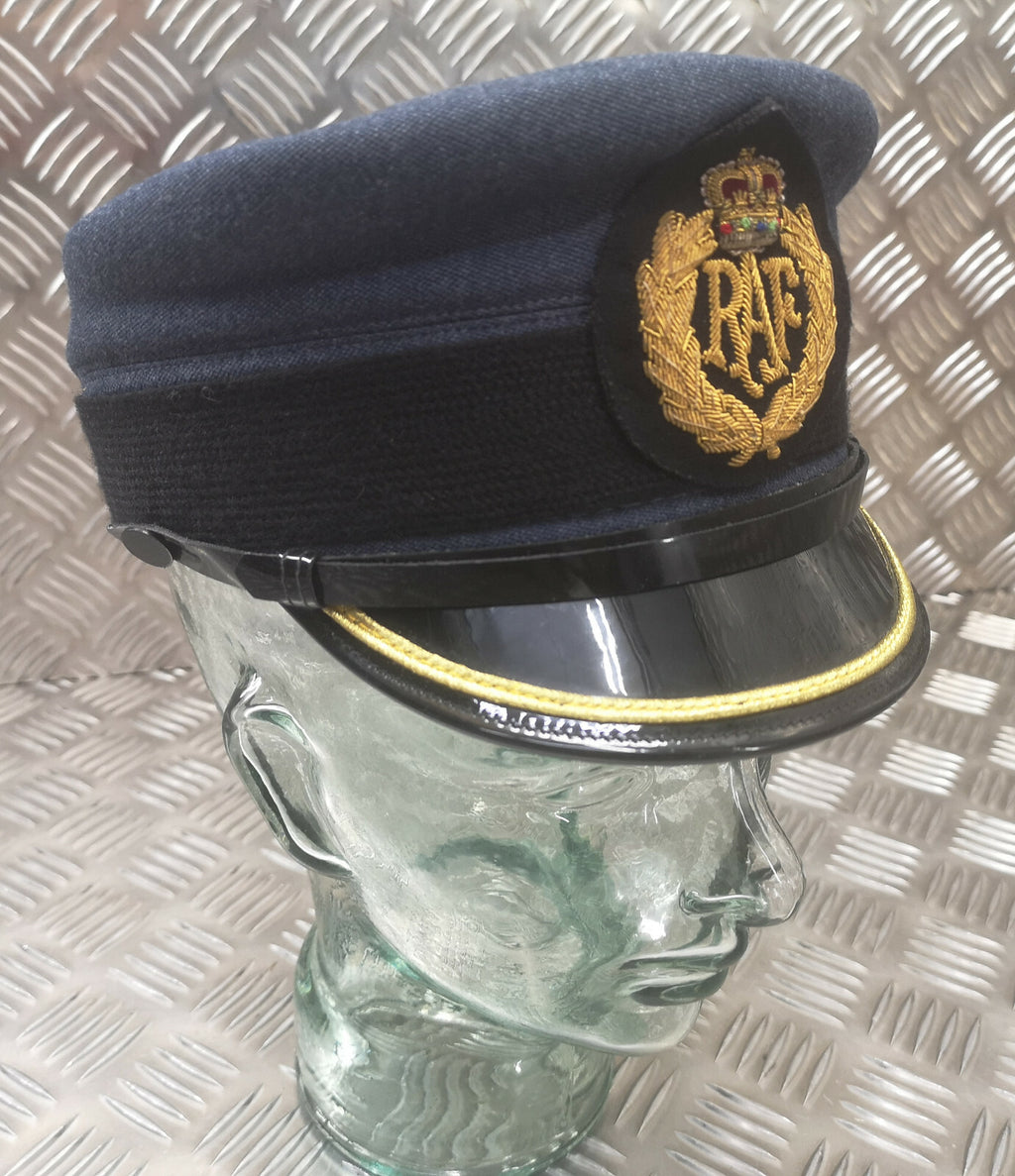 WRAF / RAF No1 Hat Airforce Blue Grey Colour With Badge Female Royal Air Force Size 53cm