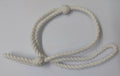 Scouts And Sea Cadet Style 24" White Cord Double Fixed Knot Whistle Lanyard WL01